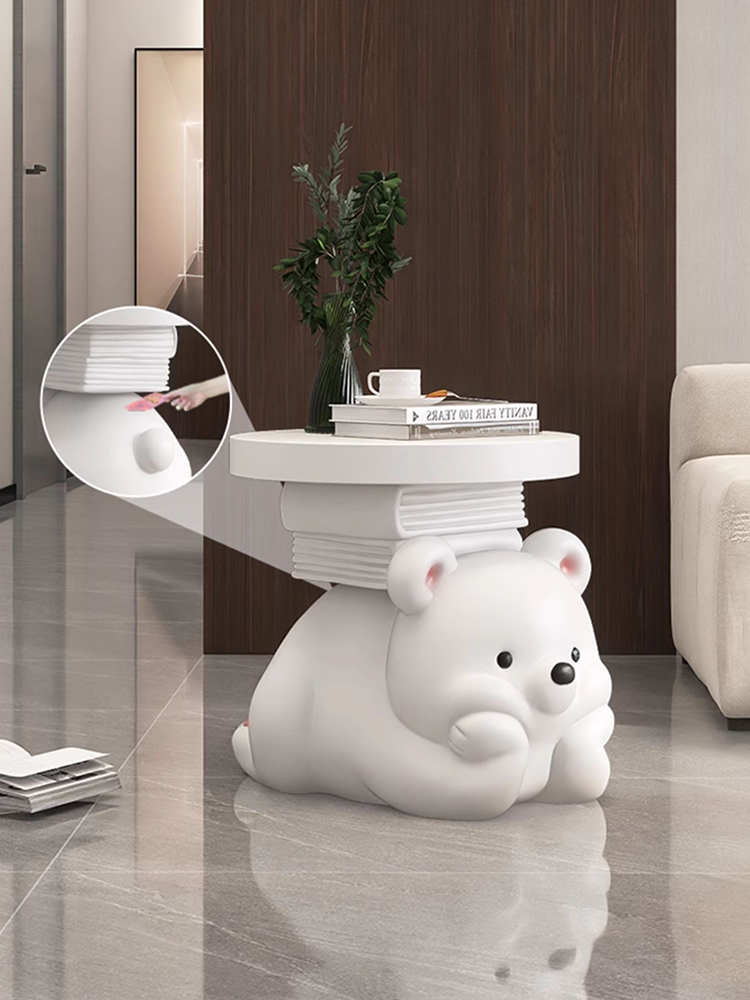Resin Art Floor - Wohnkultur kreative Tier Bär Statue Beistell