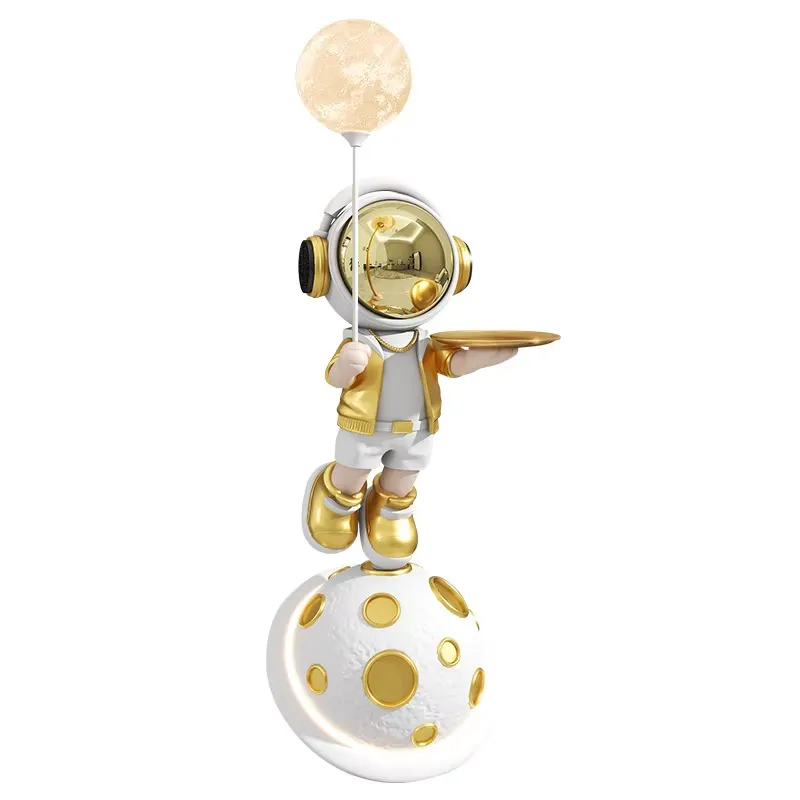 Resin Art Floor - Harz-Astronaut Liebespaar Weltraum-Motiv Bemalte Kunst Große