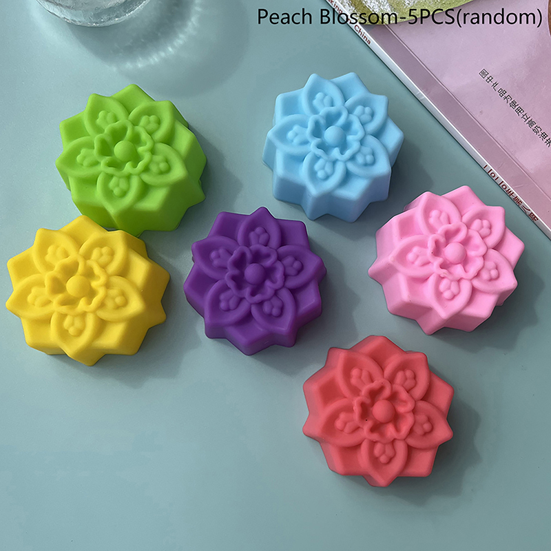 Resin Art Kitchen - 5 Stück Blume Silikon Kerzen form