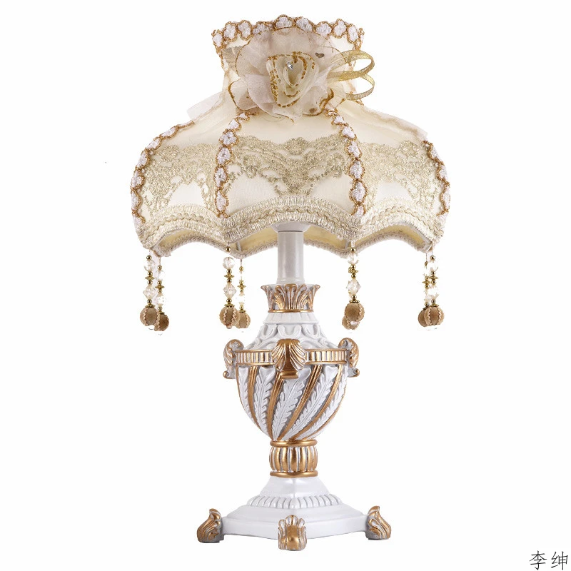 Resin Art Floor - Nordic Prinzessin Vintage Tisch Lampe Lamparas