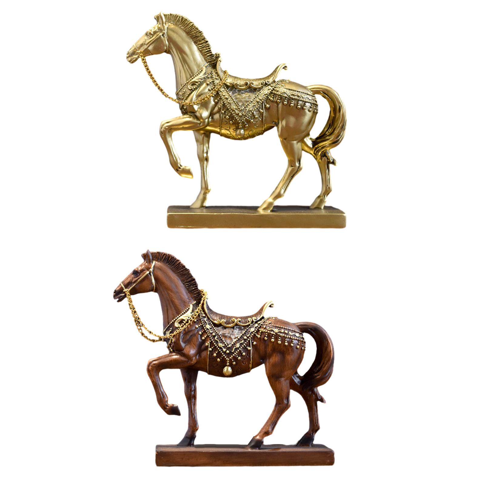 Resin Art Table Top - Pferd Figur Pferd Statue Tisch dekoration