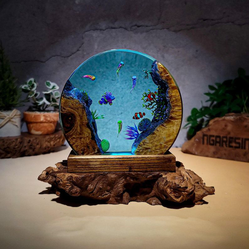 Ozean-Aquarium Organismen Harz – Resin Art Table Bewertung und Preis