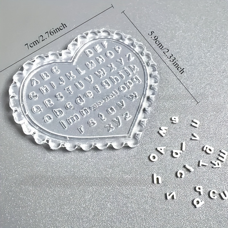 Resin Art Templates Free - 1 Stück selbstgemachte Nagelkunst-Buchstabenform, Schnitzset mit
