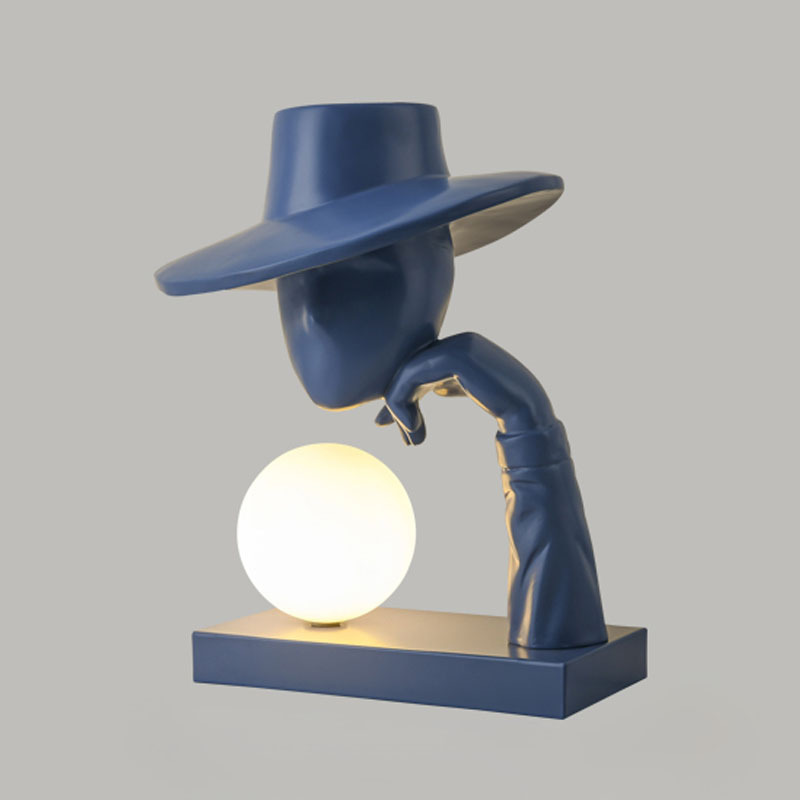 Resin Art Floor - Kreative humanoide Kunst Skulptur Schreibtischlampe Luxus