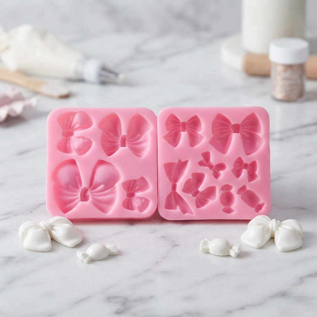 Resin Art Kitchen - Silikon-Schleifenknoten Kunstharz-Gussformen für Kuchendekoration Backzubehör Küchenaccessoires