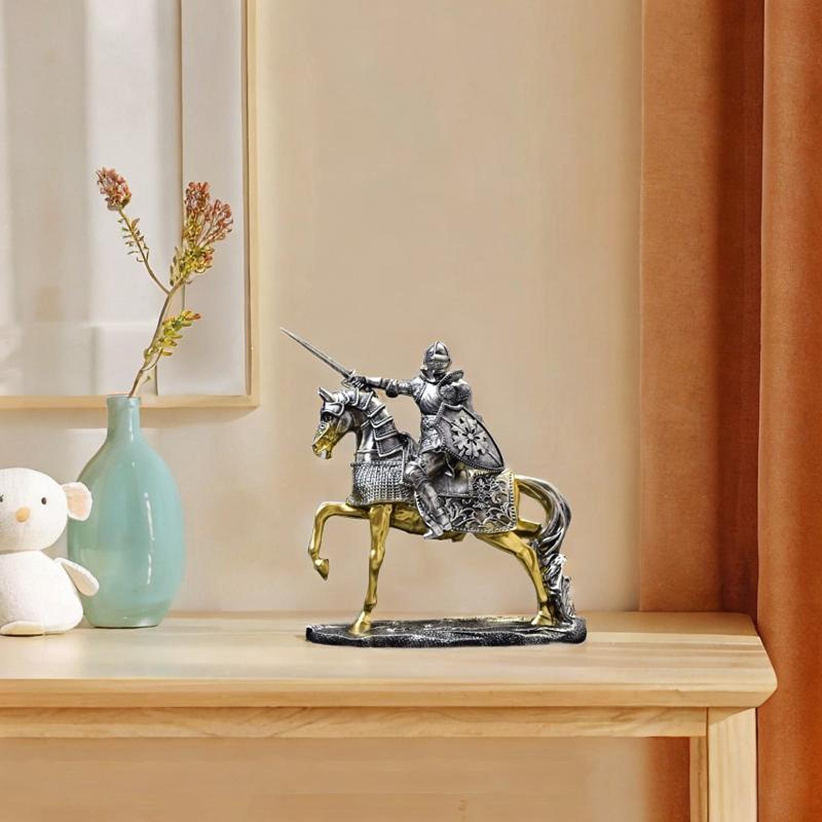 Ritterpferd-Statue, Retro-Vint – Resin Art Table Top Bewertung und Preis