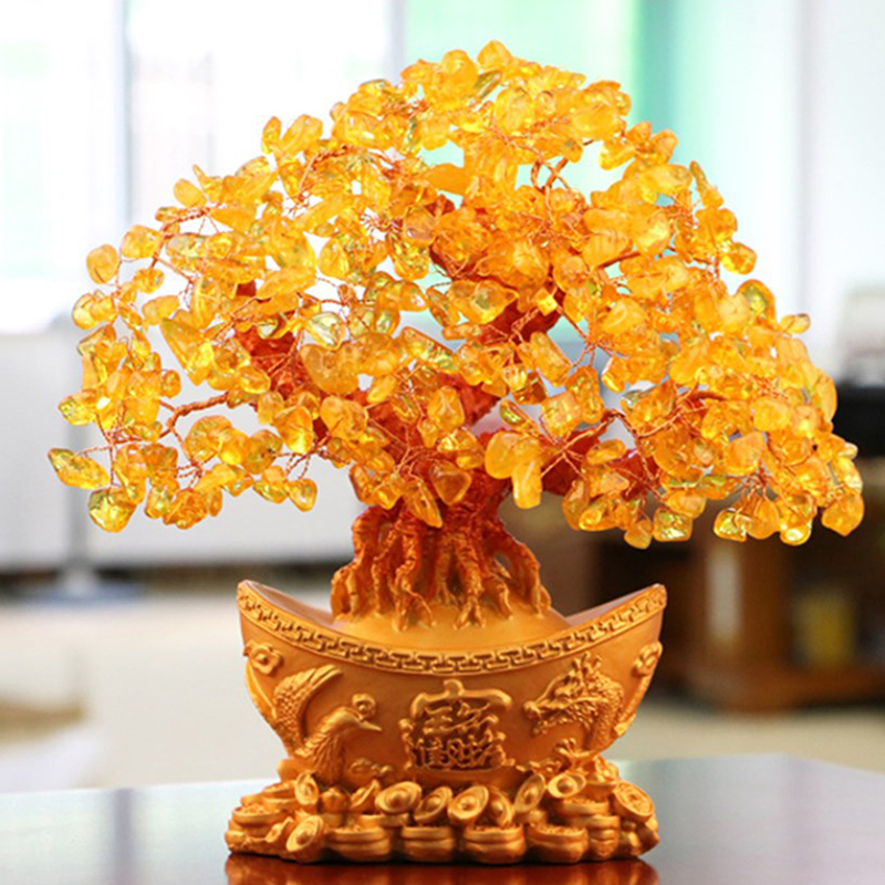 Glücks geld Baum chinesischen  – Resin Art Table Top Bewertung und Preis