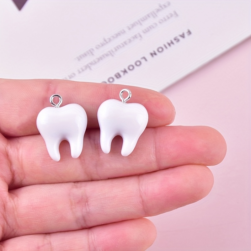 10 Stück lustige Zahn-Harz-Anh – Resin Art Pendant Bewertung und Preis
