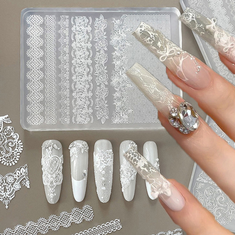 1 Stück Spitzen-3D-Silikon-Nag – Resin Art Templates Free Bewertung und Preis