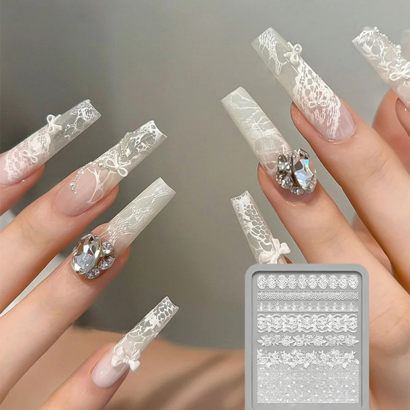 1 Stück Spitzen-3D-Silikon-Nag – Resin Art Templates Free Bewertung und Preis