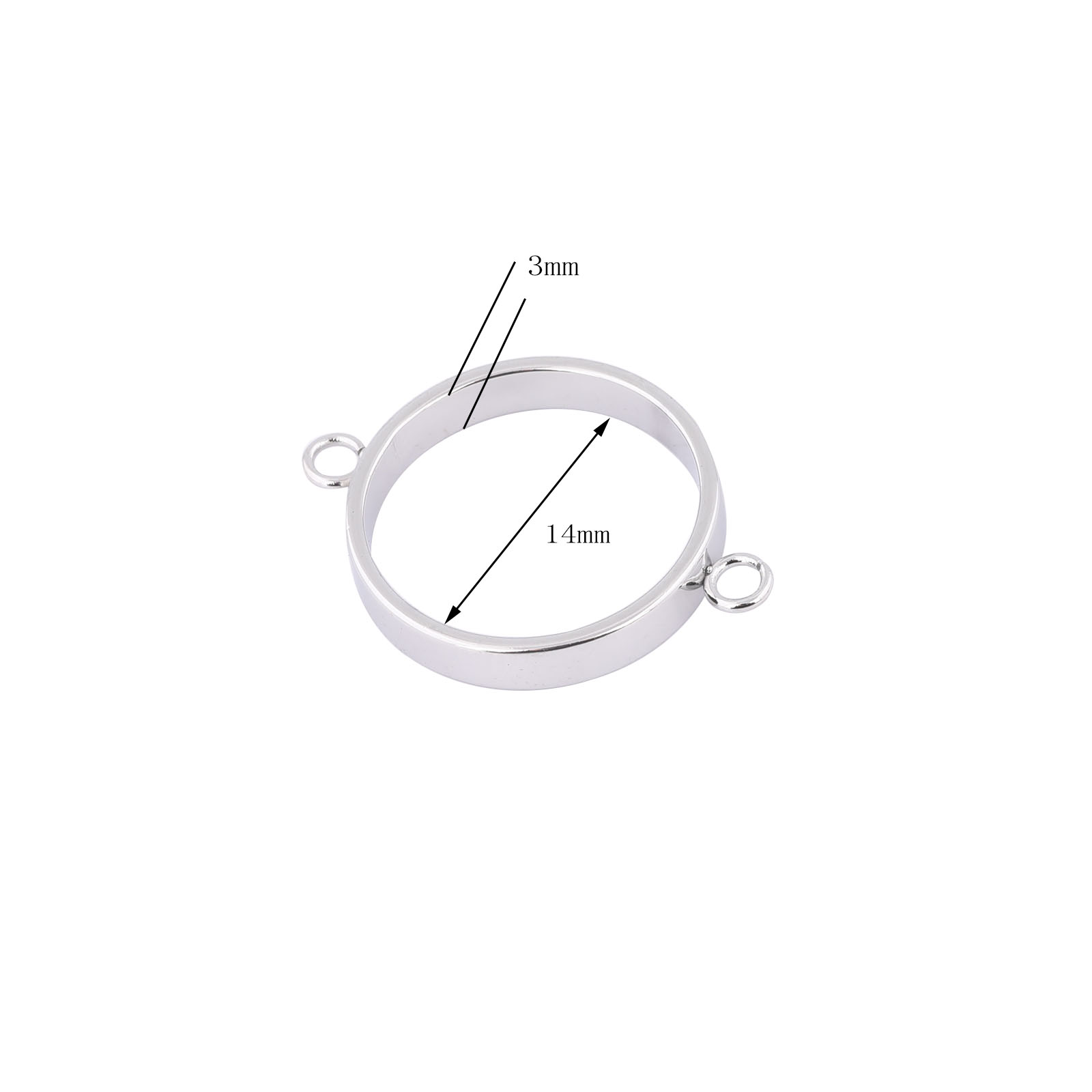 10 Stück Edelstahl 14 mm offen – Resin Art Pendant Bewertung und Preis