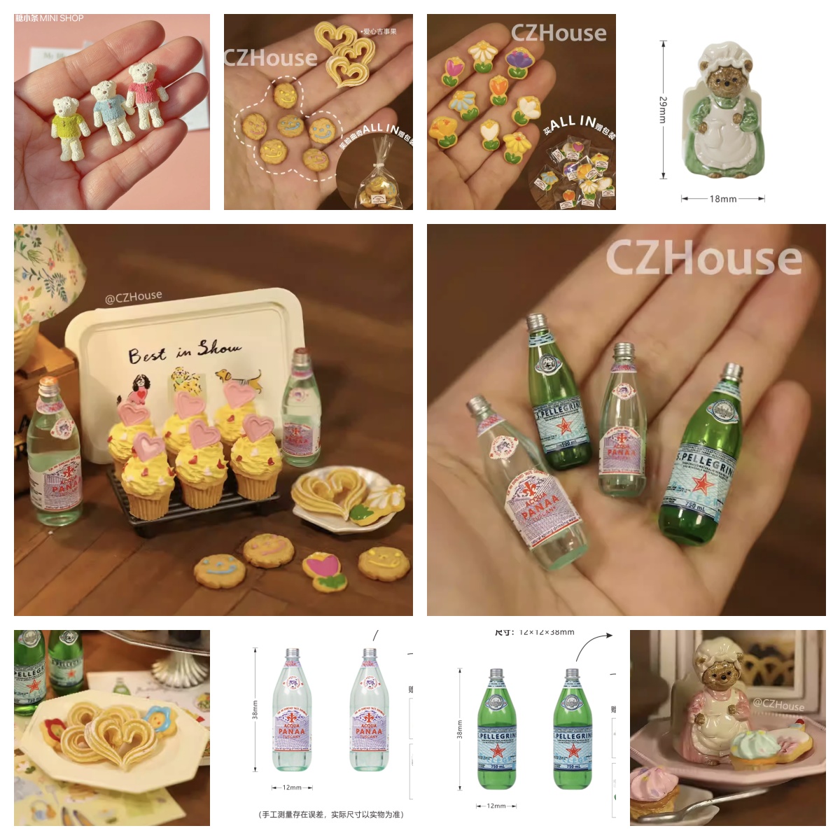 Miniatur-Dessert-Kollektion im – Resin Art Bottle Bewertung und Preis