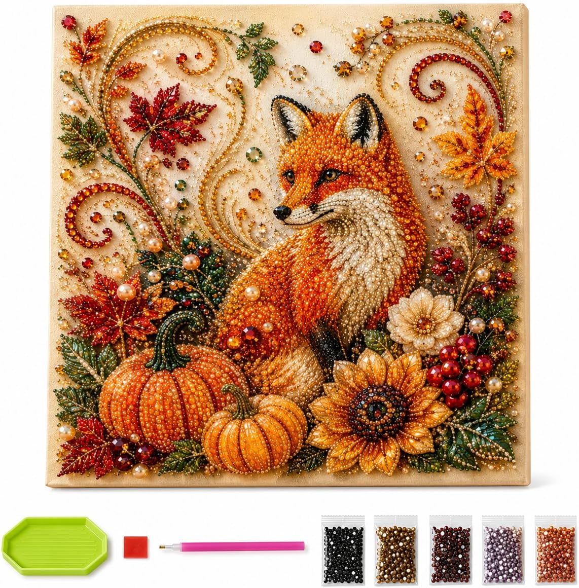 Herbst-Diamantperlen-Malset, H – Resin Art Of Flowers Bewertung und Preis