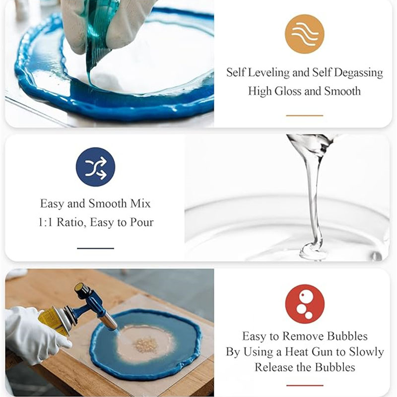 Kristall klares Epoxidharz-Kit – Resin Art Table Top Bewertung und Preis