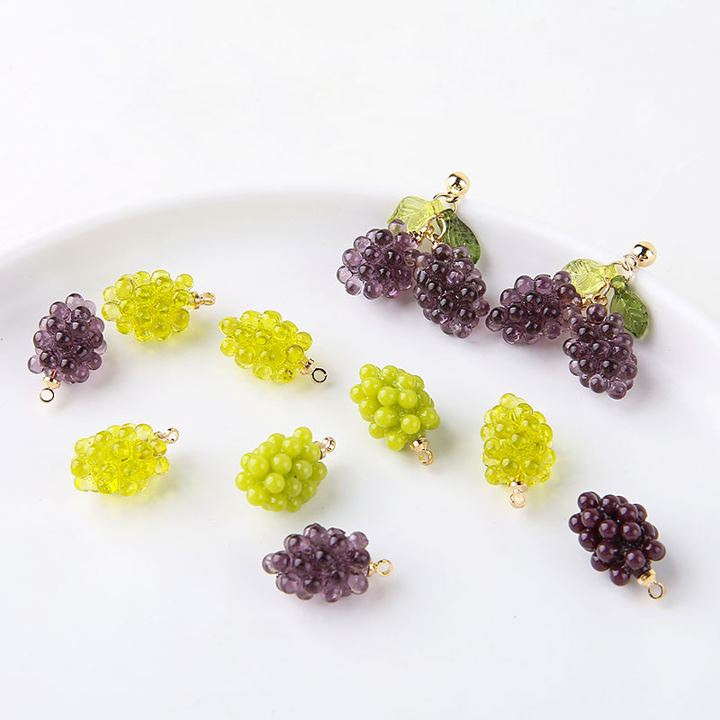 6 Stück Niedliche Kleine Traub – Resin Art Pendant Bewertung und Preis