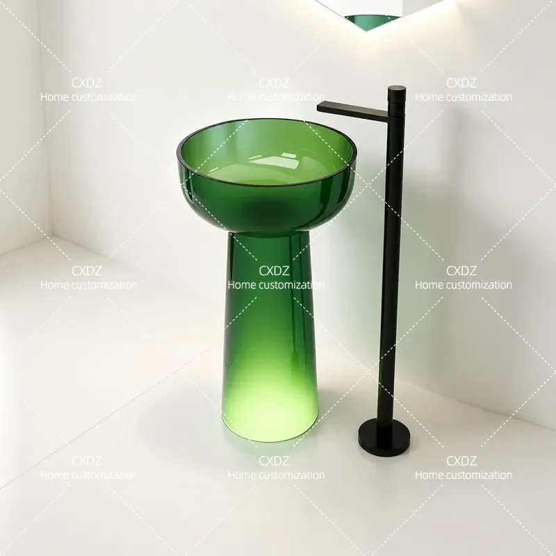 Integriertes Säulenwaschbecken – Resin Art Floor Bewertung und Preis