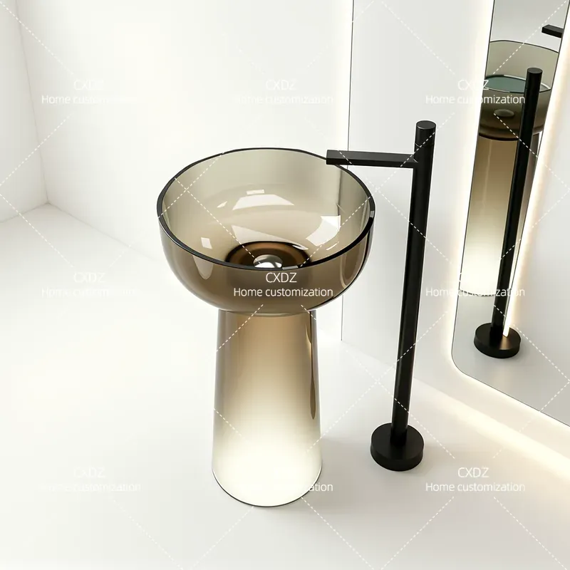 Integriertes Säulenwaschbecken – Resin Art Floor Bewertung und Preis
