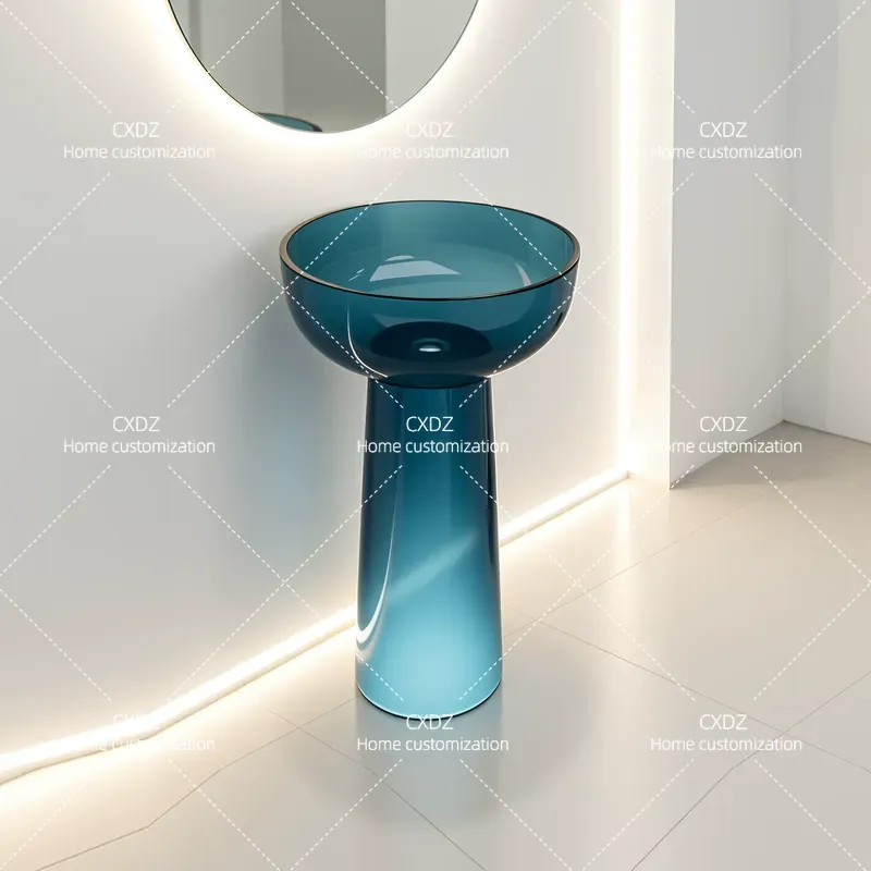 Integriertes Säulenwaschbecken – Resin Art Floor Bewertung und Preis
