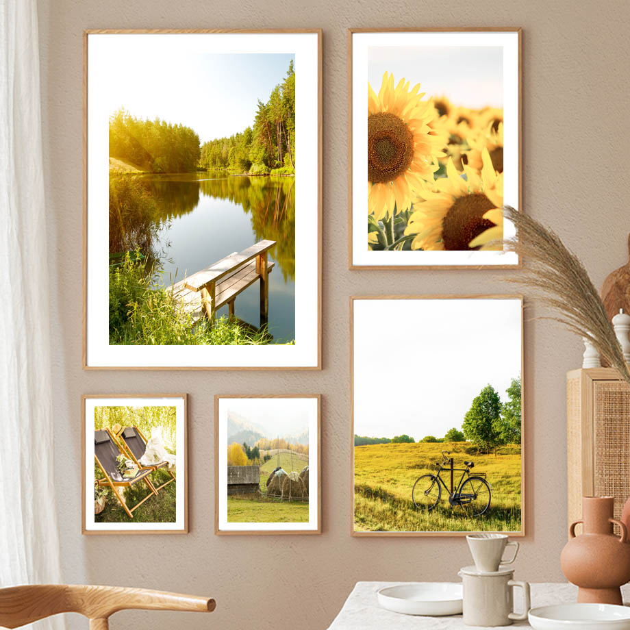 Frühlings-Sonnenblumen-Idyllis – Resin Art Aesthetic Bewertung und Preis