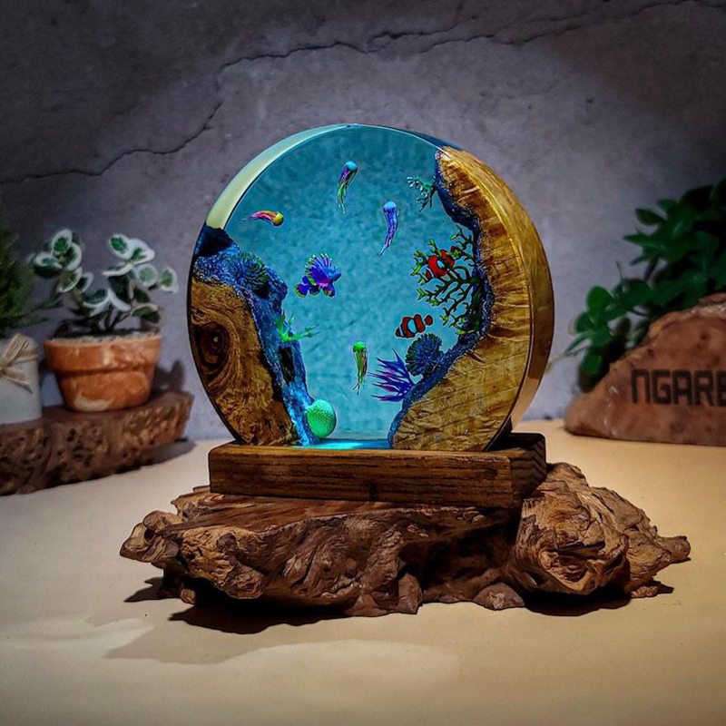 Ozean-Aquarium Organismen Harz – Resin Art Table Bewertung und Preis