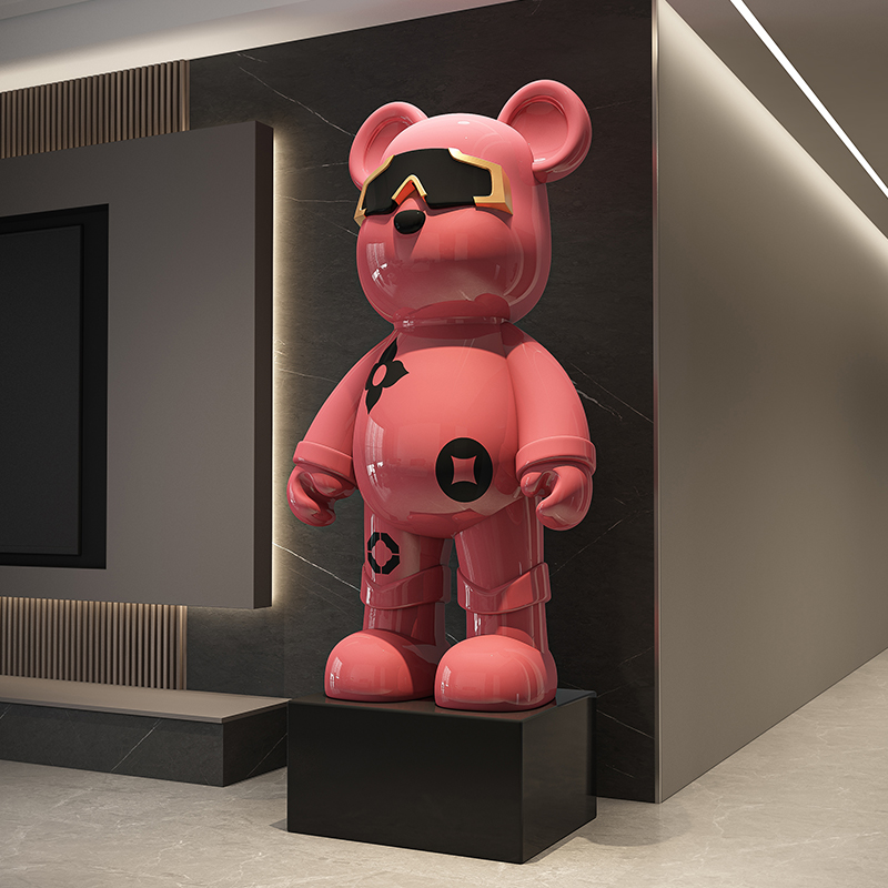 Licht Luxus Rosa Heftiger Bär  – Resin Art Floor Bewertung und Preis