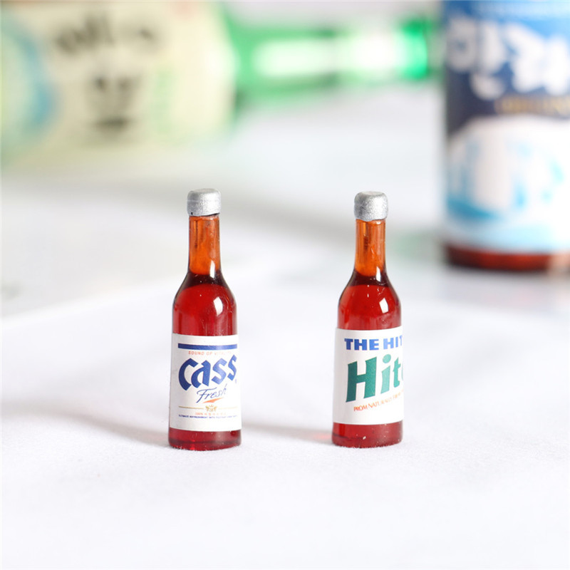 5 stücke Puppenhaus Mini Bier  – Resin Art Bottle Bewertung und Preis