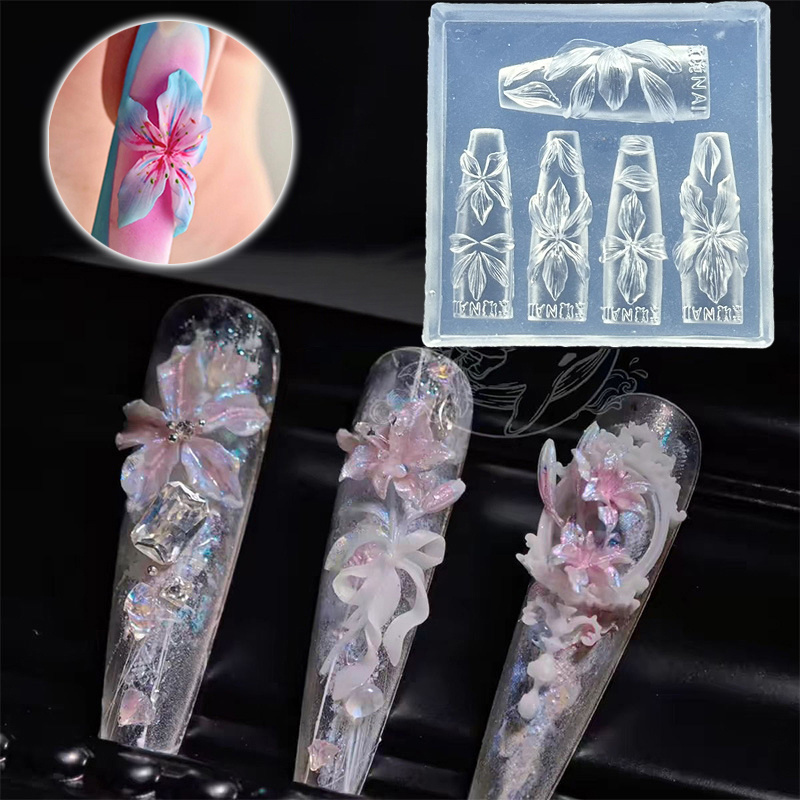 Z. 3D-Blumen-Nagelform DIY Sil – Resin Art Templates Free Bewertung und Preis