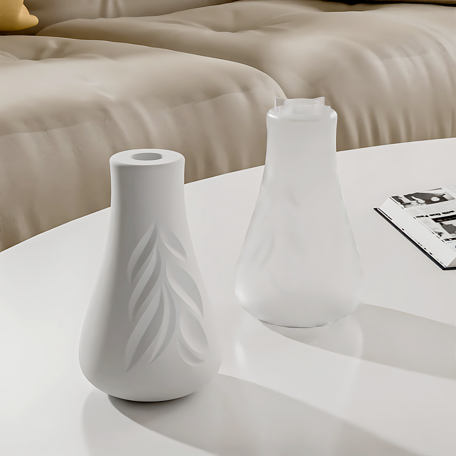 Blatt Textur Vase Silikon Form – Resin Art Bottle Bewertung und Preis