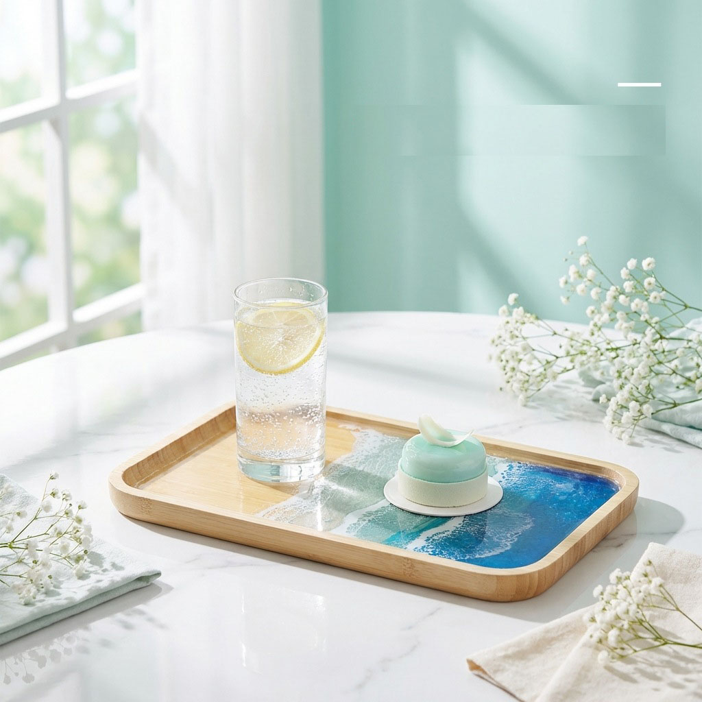 Epoxidharz-Ozean-Kunst-Dekotab – Resin Art Kitchen Bewertung und Preis