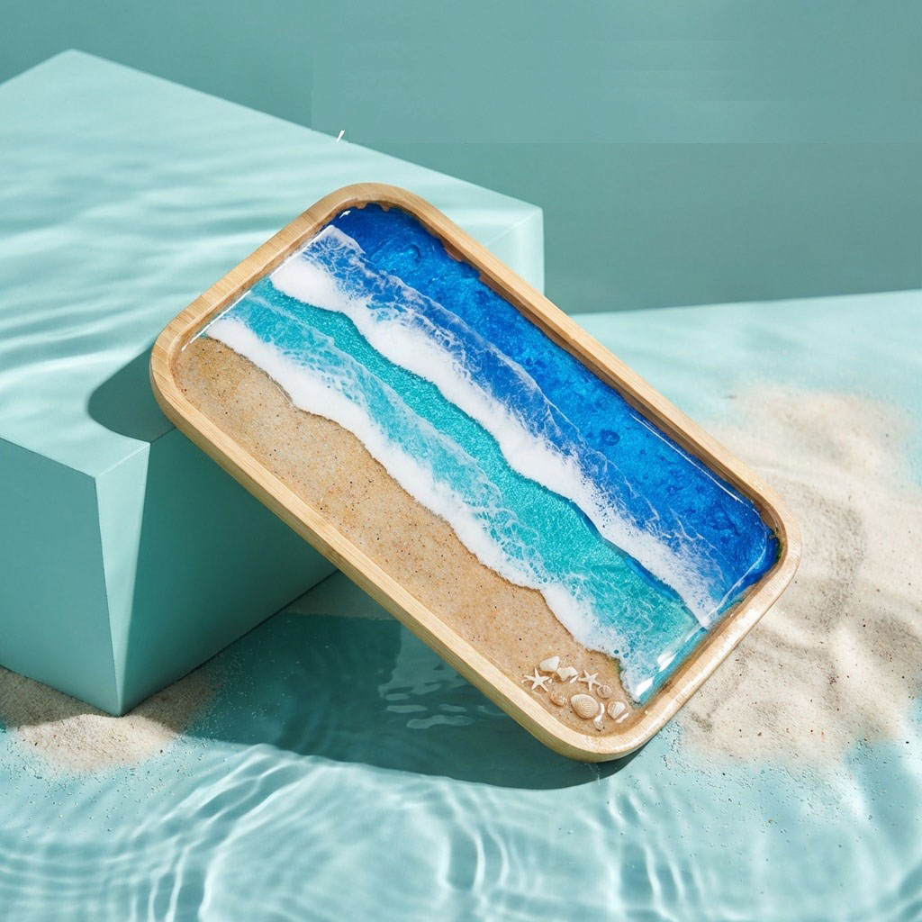 Epoxidharz-Ozean-Kunst-Dekotab – Resin Art Kitchen Bewertung und Preis