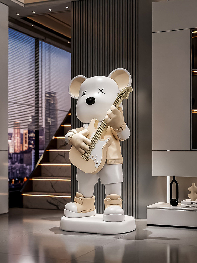 Gitarre Liebe Bär Statue Spars – Resin Art Floor Bewertung und Preis
