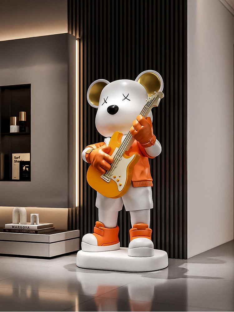 Gitarre Liebe Bär Statue Spars – Resin Art Floor Bewertung und Preis