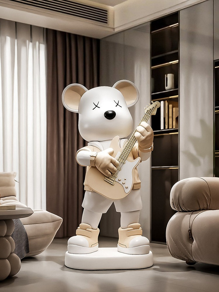 Gitarre Liebe Bär Statue Spars – Resin Art Floor Bewertung und Preis