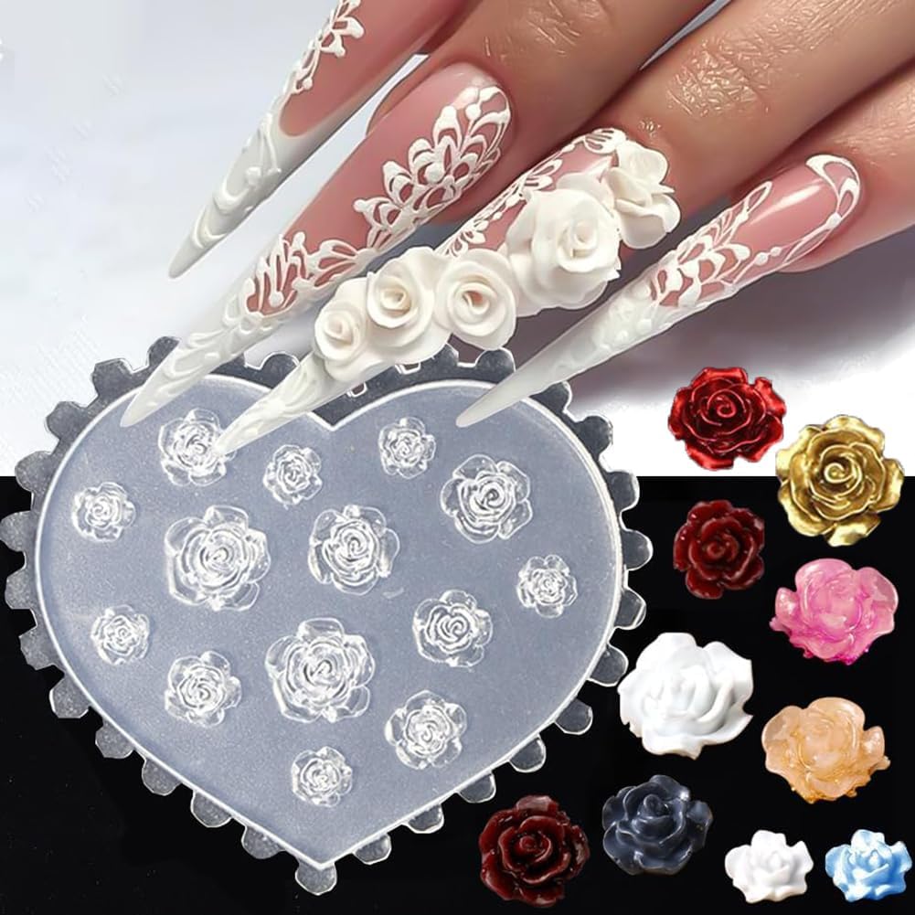 3D-Blumen-Nagelformen aus Sili – Resin Art Templates Free Bewertung und Preis