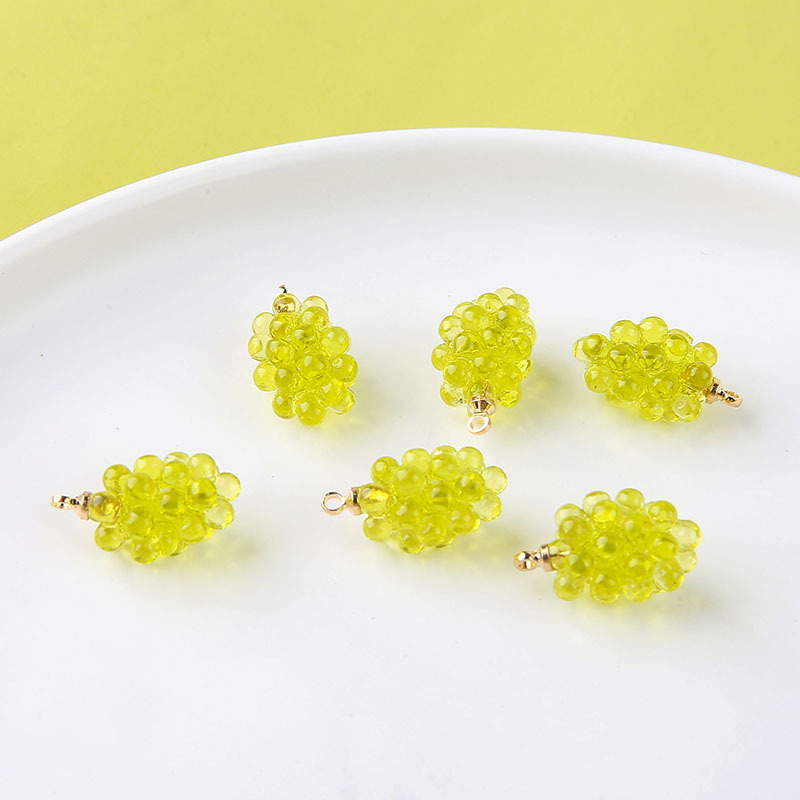 6 Stück Niedliche Kleine Traub – Resin Art Pendant Bewertung und Preis