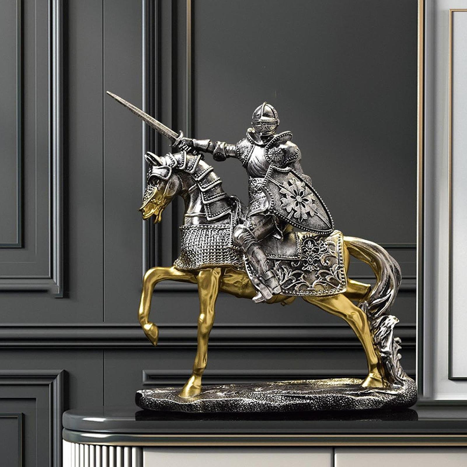 Ritterpferd-Statue, Retro-Kuns – Resin Art Table Top Bewertung und Preis