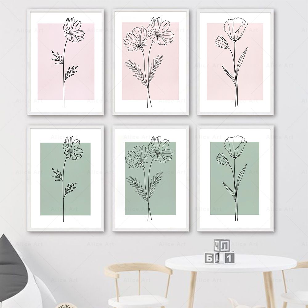 Botanische Linienkunst Blumen  – Resin Art Of Flowers Bewertung und Preis